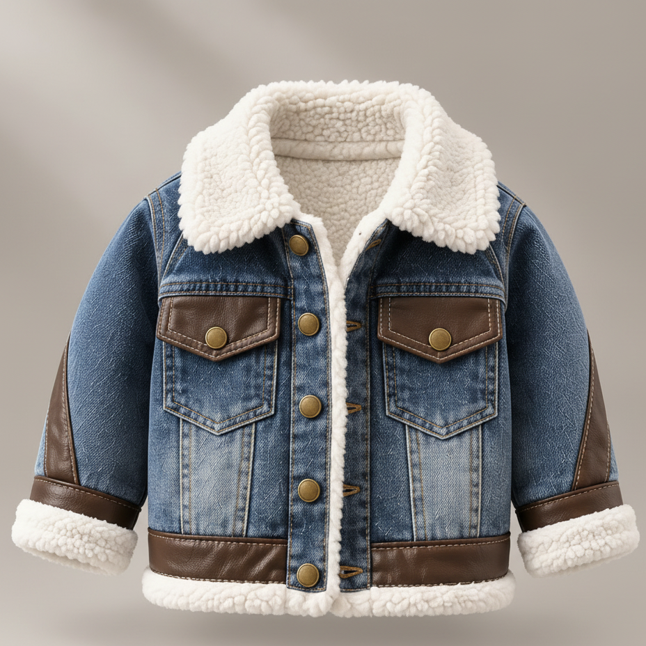 Veste en jean doublée polaire