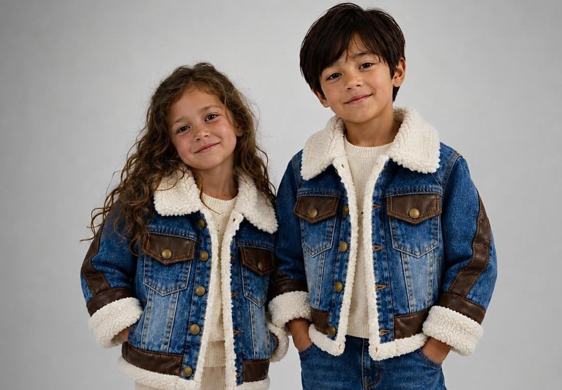 Veste en jean doublée polaire