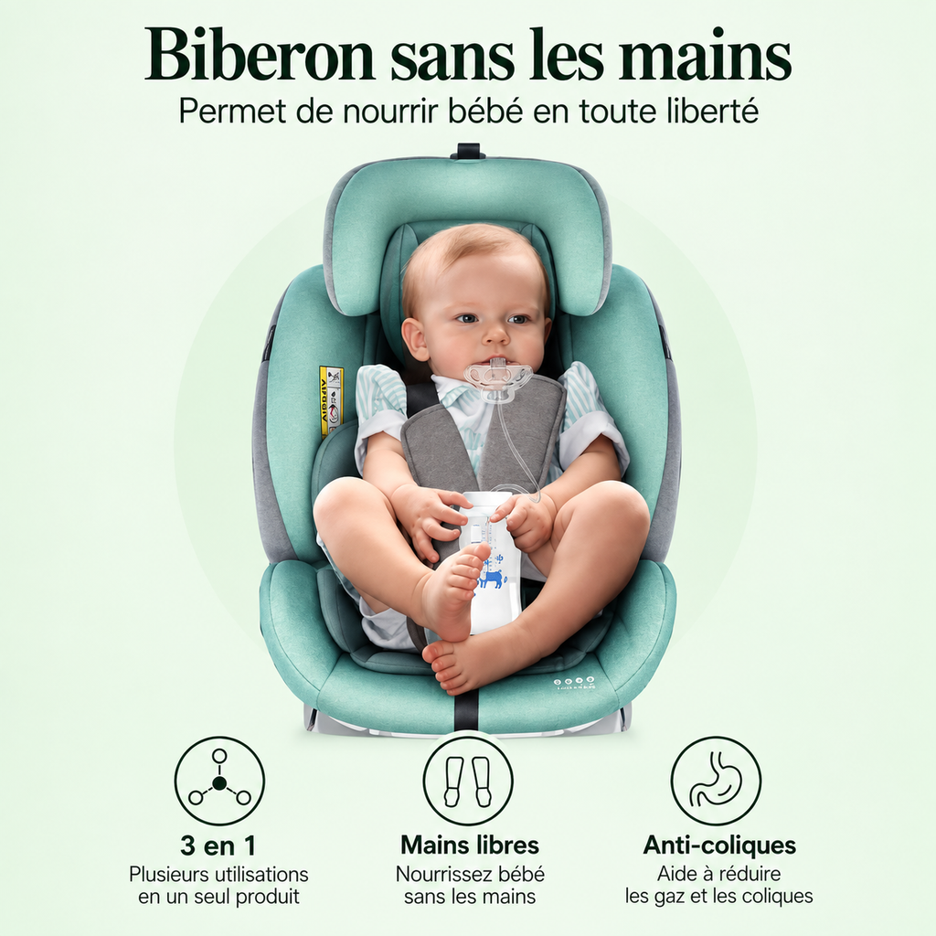Biberon 3 en 1 anti-renversement 300 ml