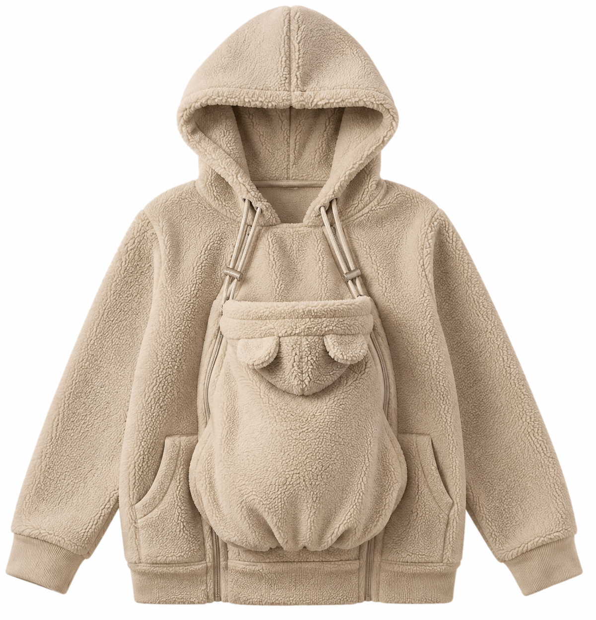 Manteau de portage polaire 2 en 1