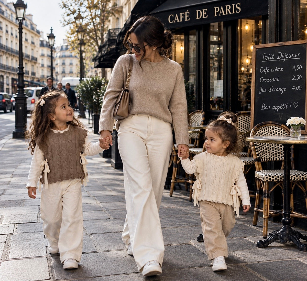 Gilet tricoté fille
