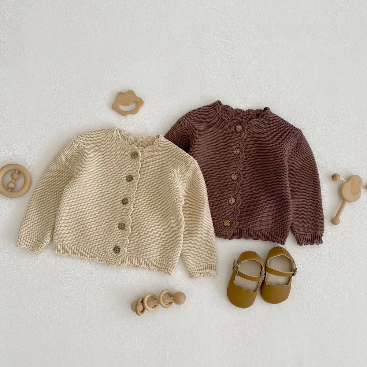 Pull cardigan bébé