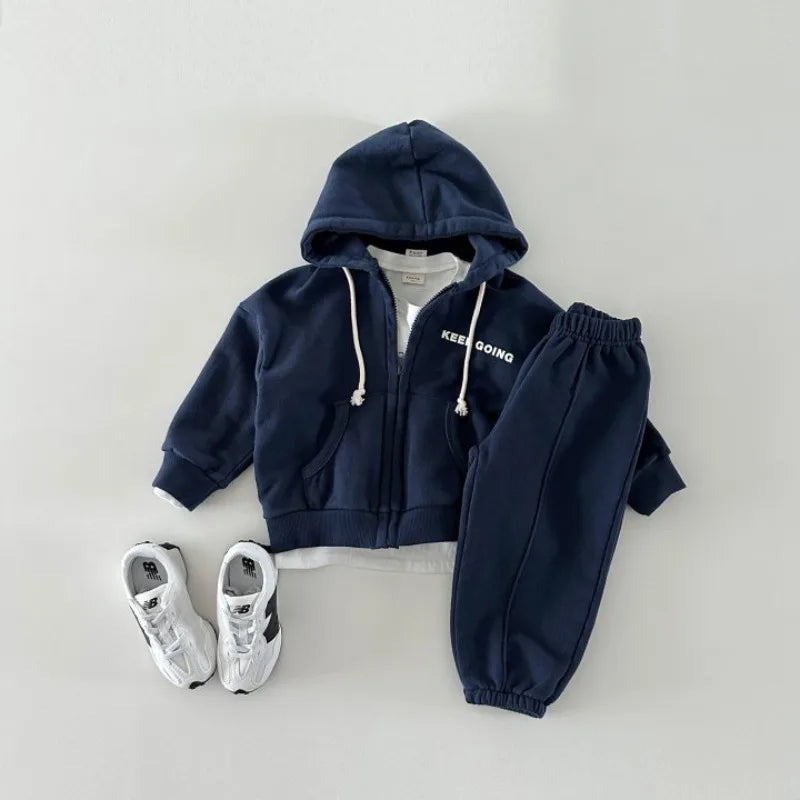 Ensemble sweat zippé à capuche