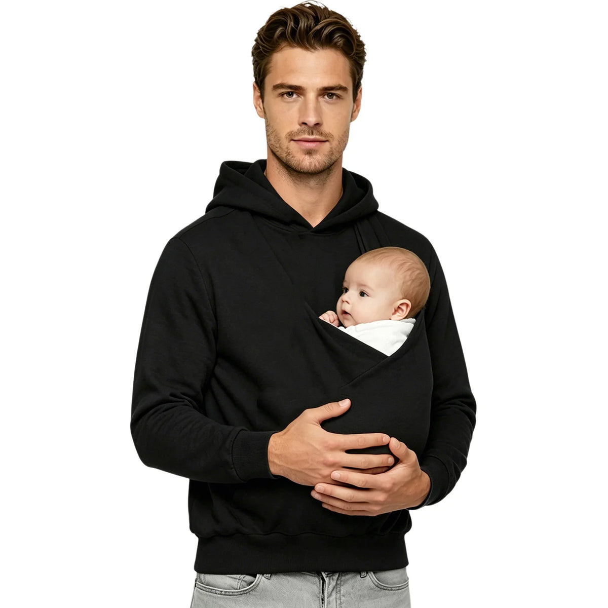 Sweat à capuche kangourou homme
