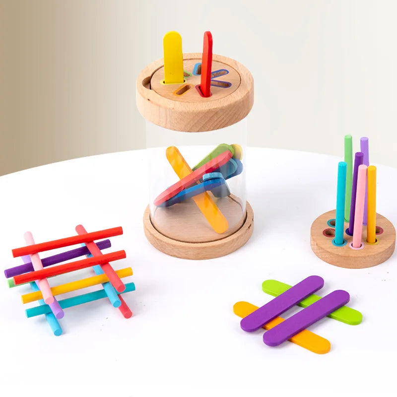 Jouet de tri des couleurs en bois