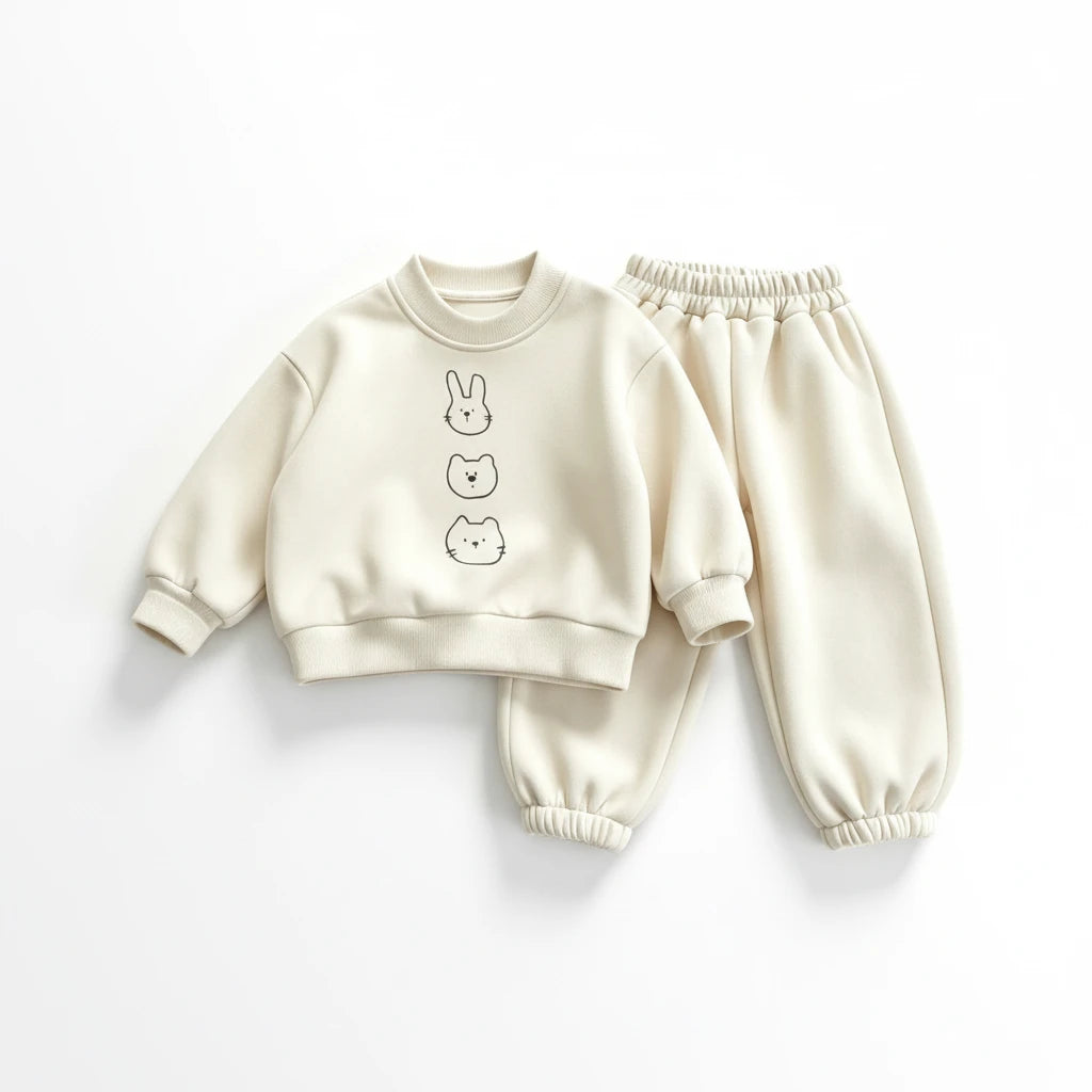 Ensemble sweat imprimé fille