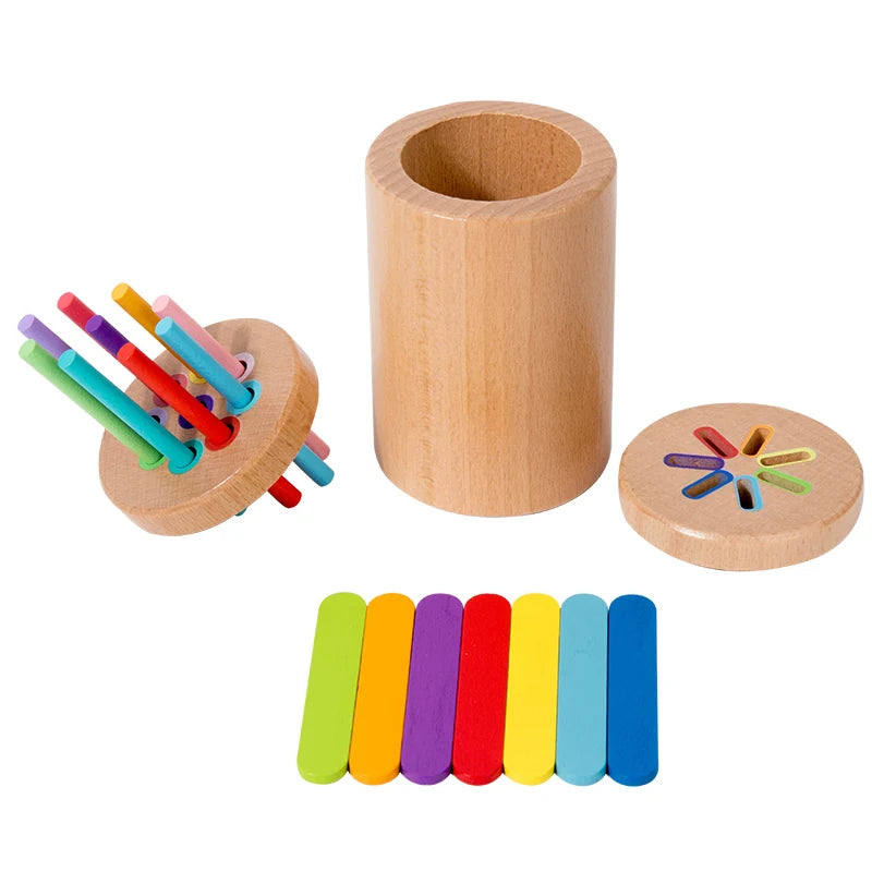 Jouet de tri des couleurs en bois