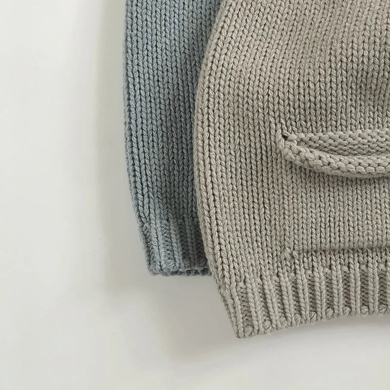 Gilet tricoté col rond