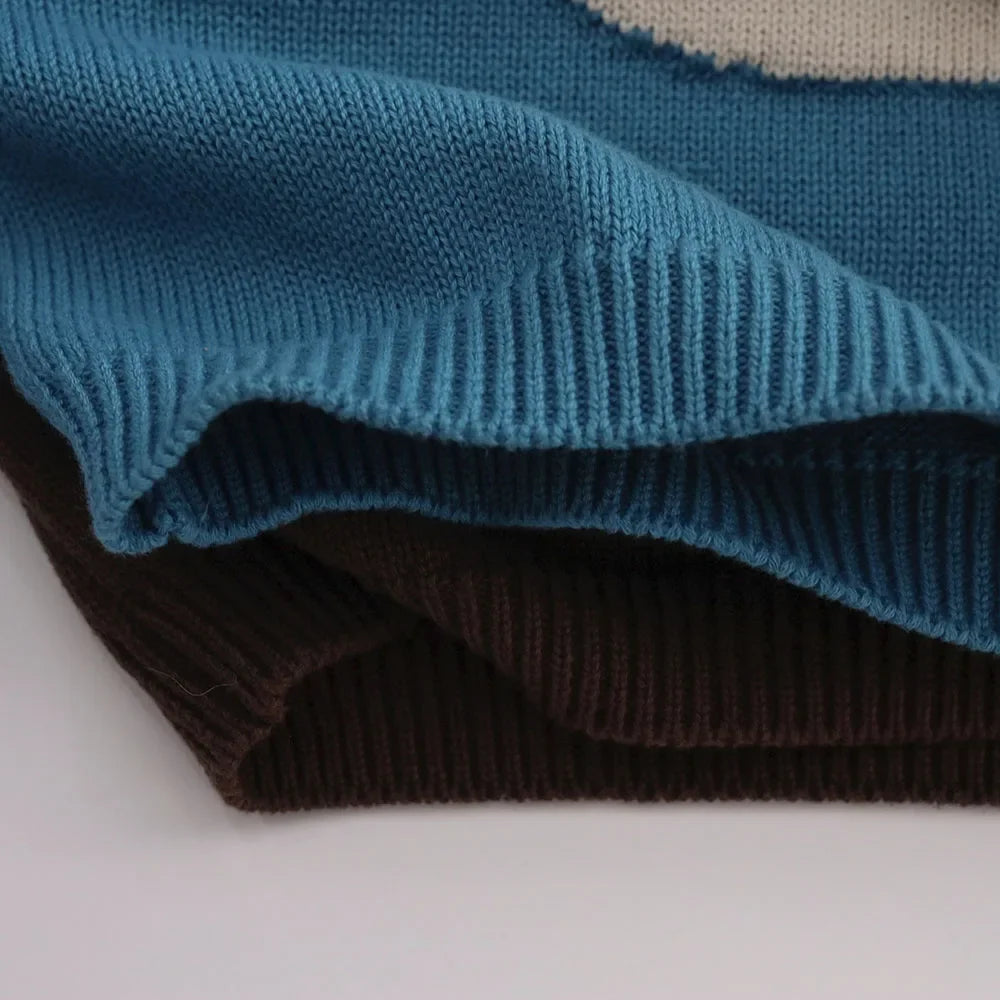 Pull tricoté motif animal