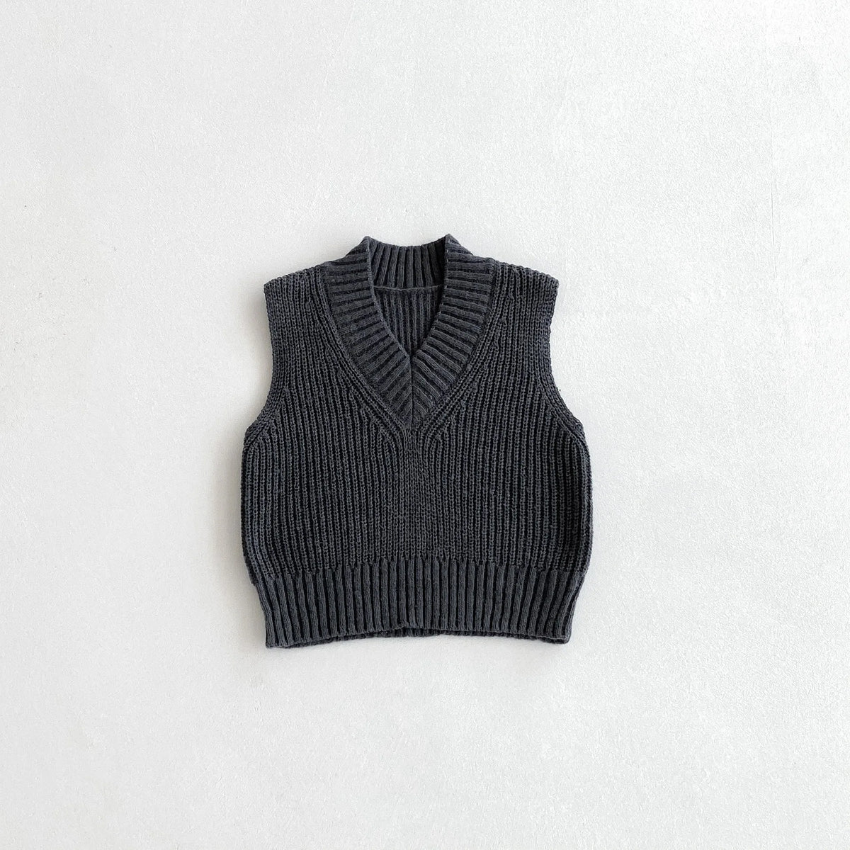 Gilet tricoté col V