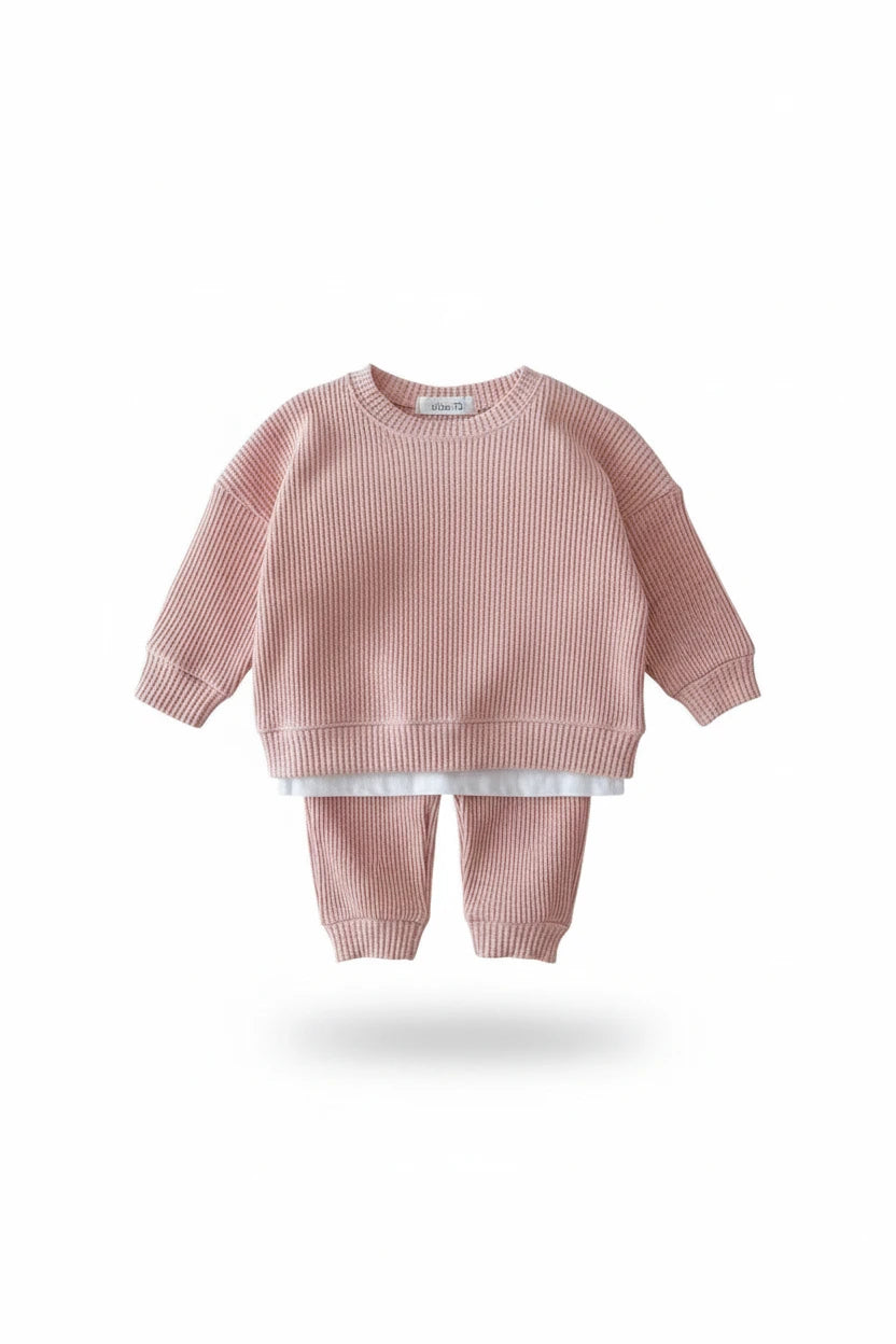 Ensemble sweat et pantalon tricoté