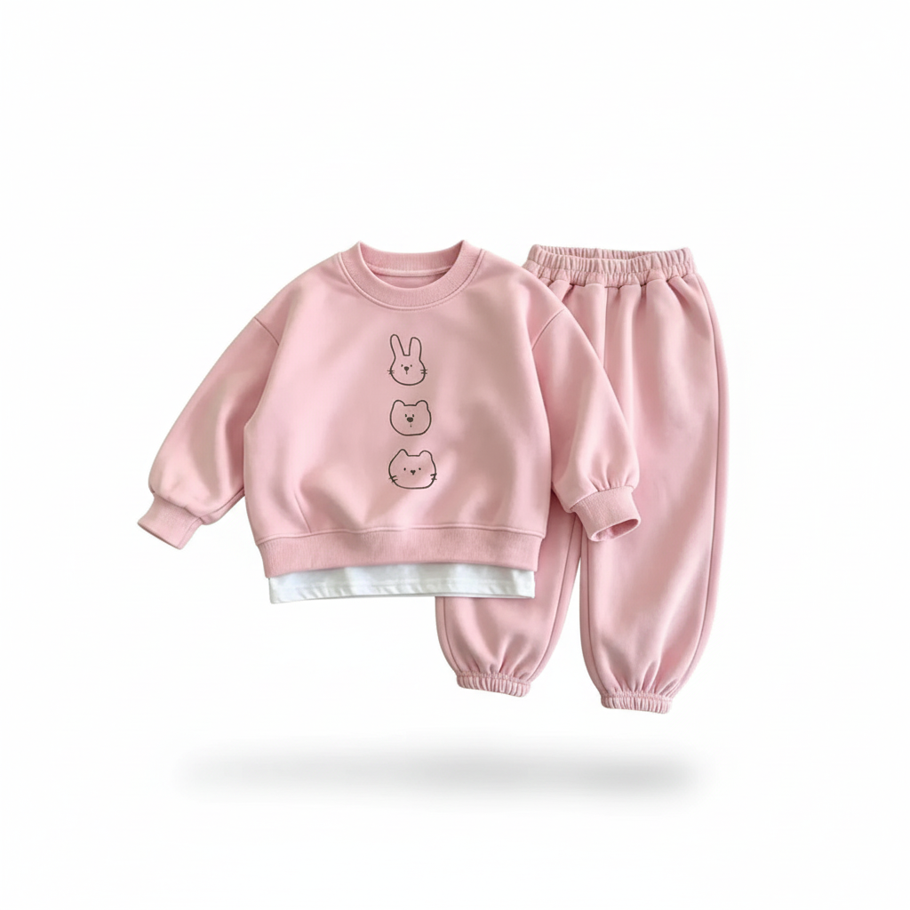 Ensemble sweat imprimé fille