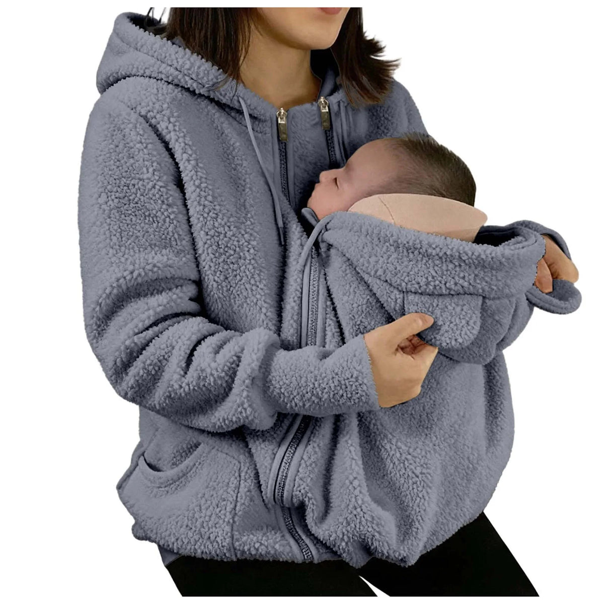 Manteau de portage polaire 2 en 1