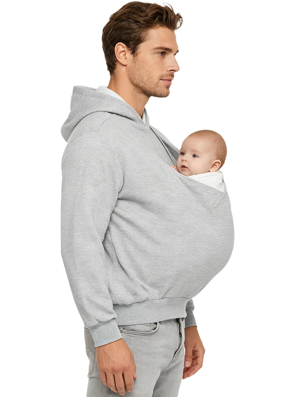Sweat à capuche kangourou homme