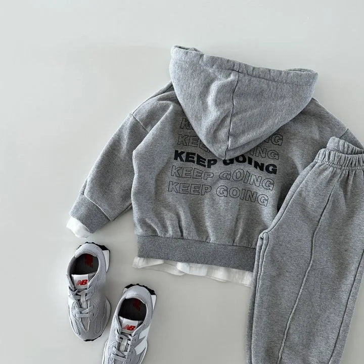 Ensemble sweat zippé à capuche