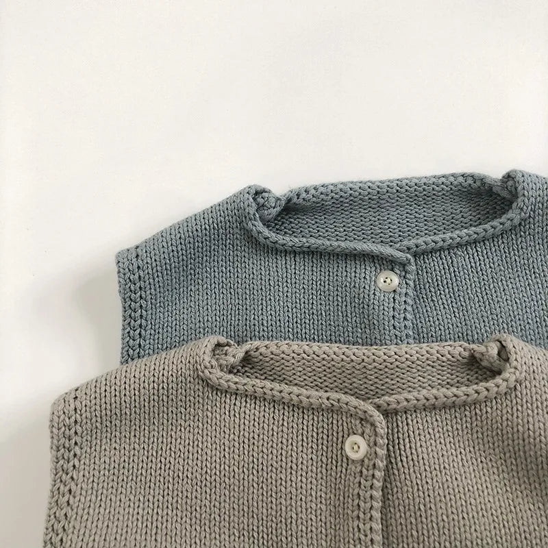 Gilet tricoté col rond