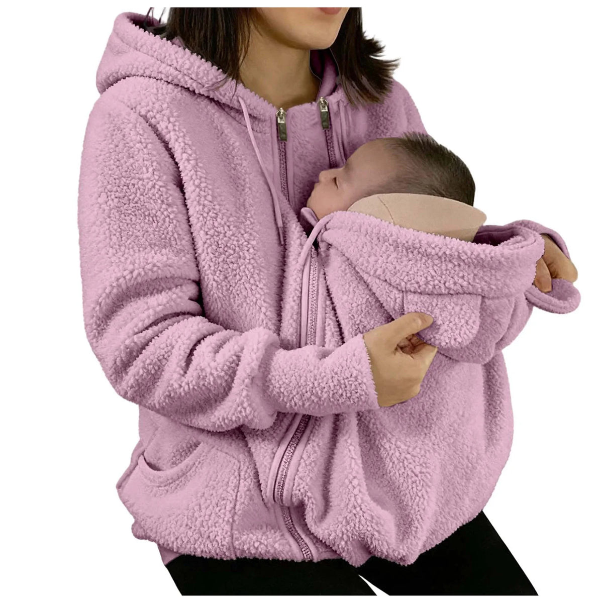Manteau de portage polaire 2 en 1