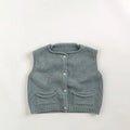 Gilet tricoté col rond