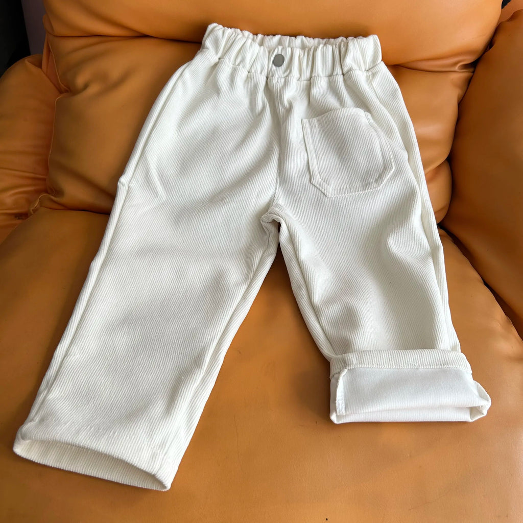 Pantalon ample en velours côtelé