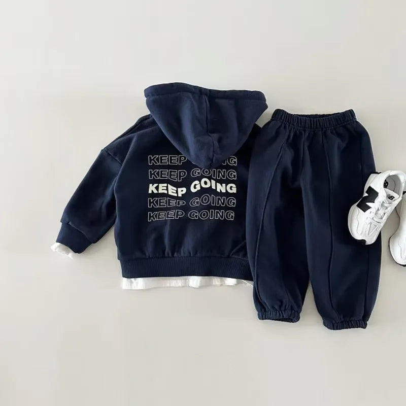 Ensemble sweat zippé à capuche