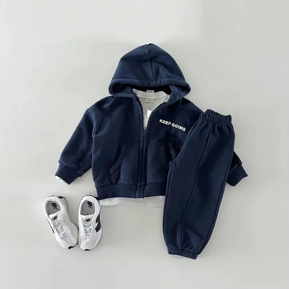 Ensemble sweat zippé à capuche