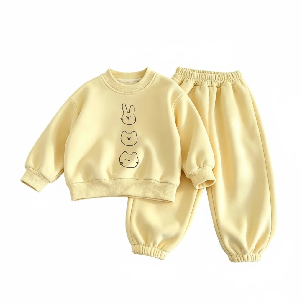 Ensemble sweat imprimé fille