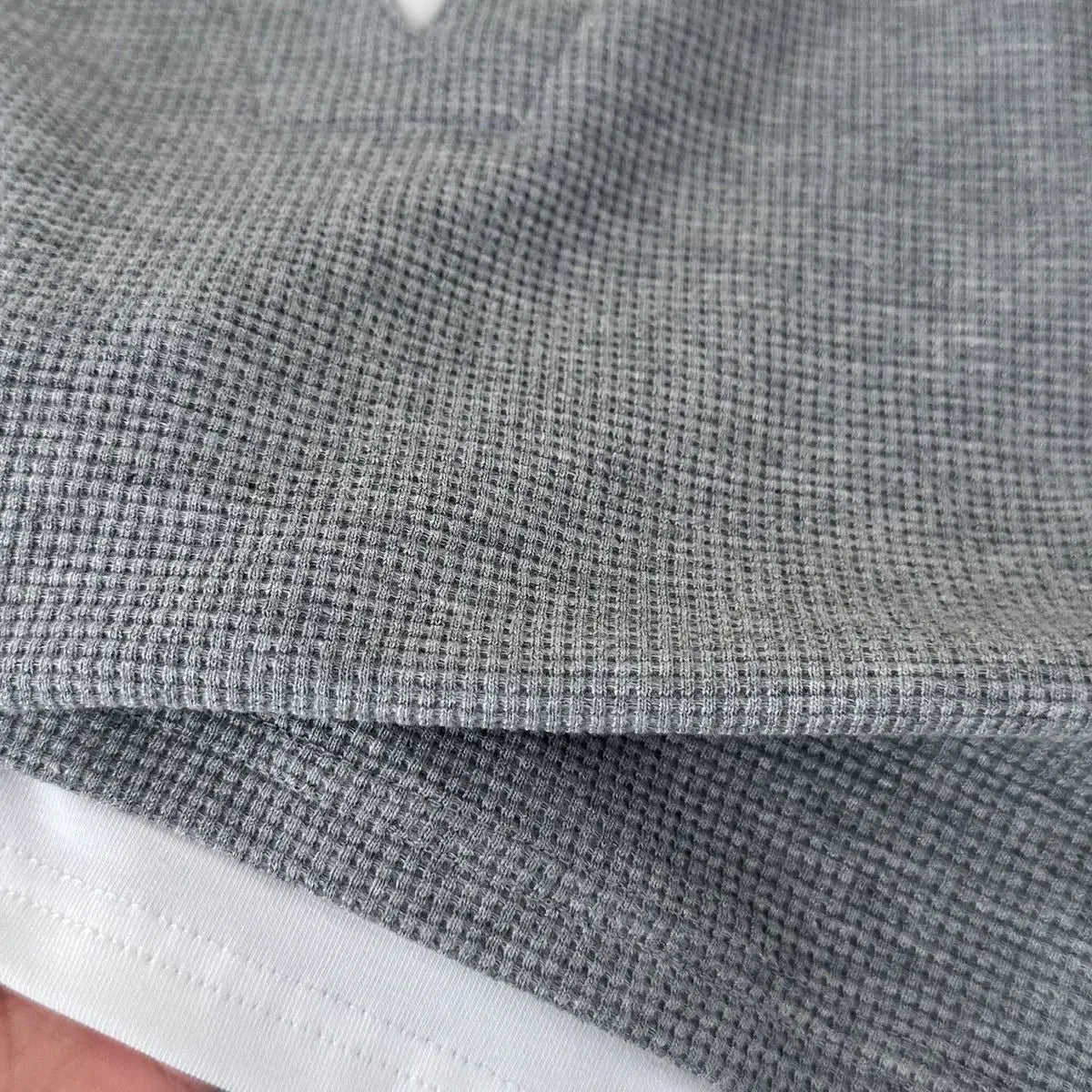 T-shirt gaufré effet deux pièces