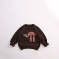 Pull tricoté motif animal