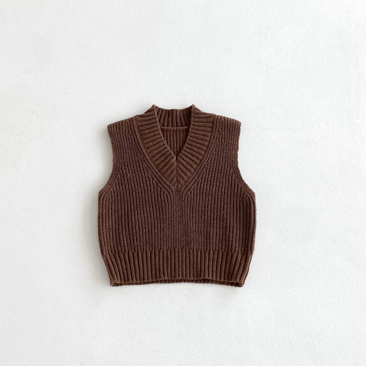 Gilet tricoté col V